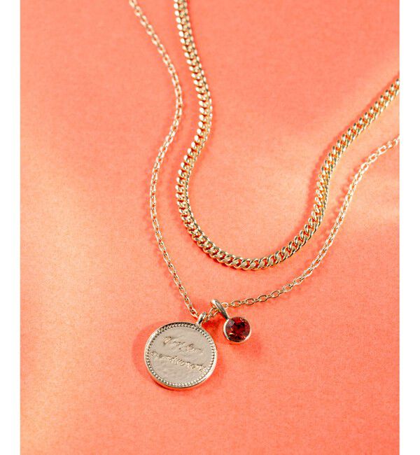 23区「カラーストーン コイン ネックレス」|ネックレス|ｶﾞｰﾈｯﾄ