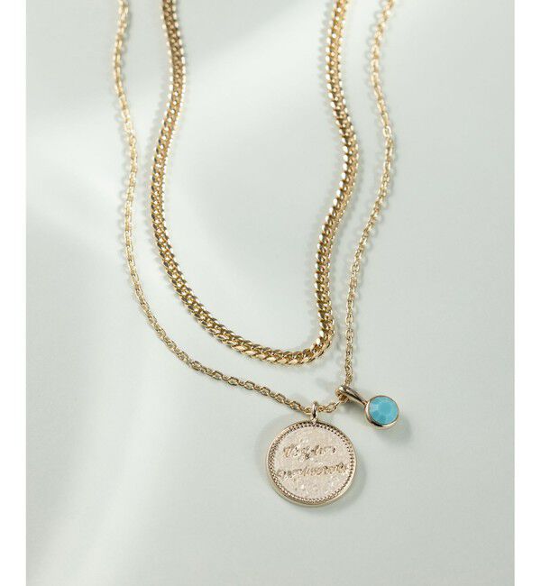 23区「カラーストーン コイン ネックレス」|ネックレス|ﾀｰｺｲｽﾞ