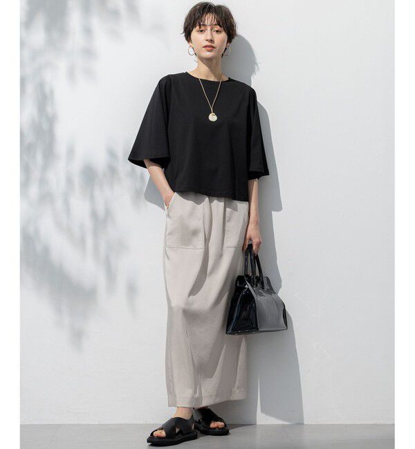 23区「【洗える】ハイエンド フレアスリーブ Tシャツ」|Tシャツ・カットソー|