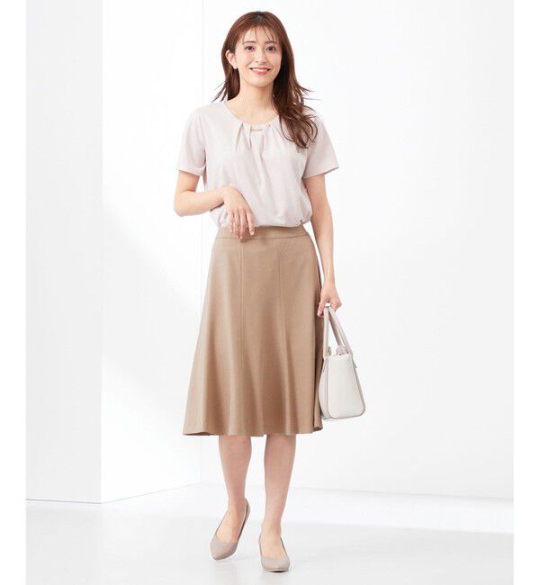 ANY SIS「【WEB・一部店舗限定】リネンライクポリエステル スカート」|スカート|