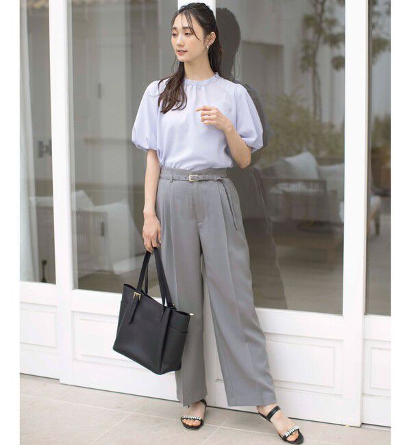 ANY SIS「【洗える】ドライオックスタック ワイドパンツ」|その他|