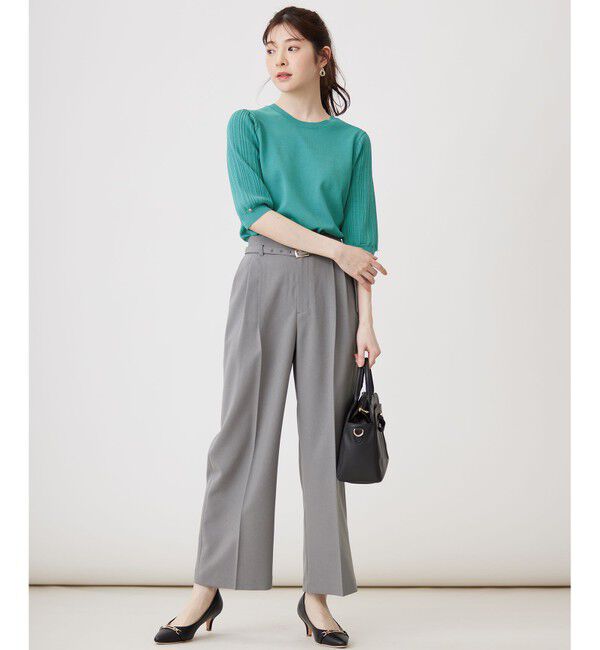 ANY SIS「【洗える】ドライオックスタック ワイドパンツ」|その他|