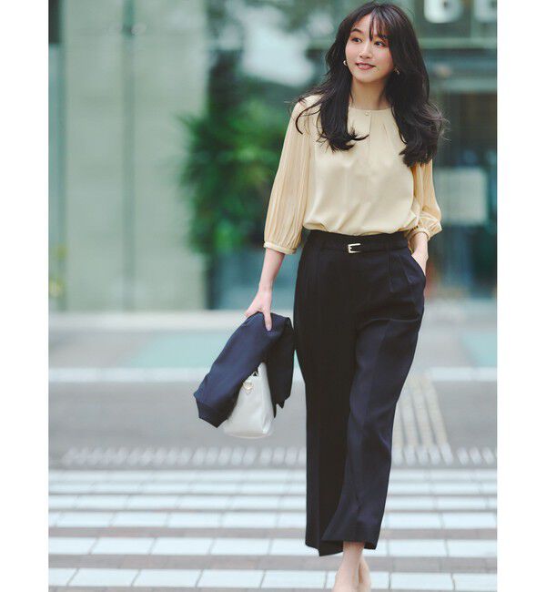 ANY SIS「【洗える】ドライオックスタック ワイドパンツ」|その他|