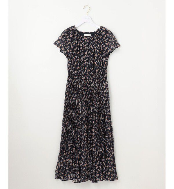 any SiS「【洗える】ニュアンスピーチ ワンピース」|ワンピース|ネイビー系