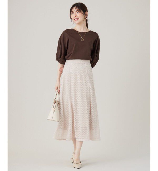 any SiS「【洗える】レースマーメイド スカート」|スカート|アイボリー