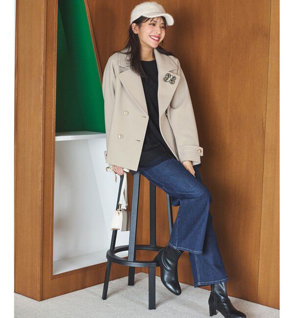 any SiS「【洗える】セミワイド デニムパンツ」|デニム|