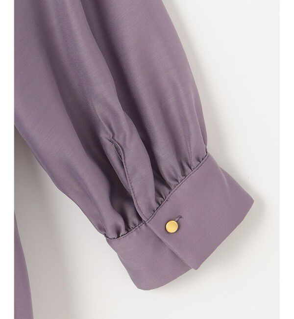 any SiS「【洗える】オーガンジーシャーリング ブラウス」|シャツ・ブラウス|