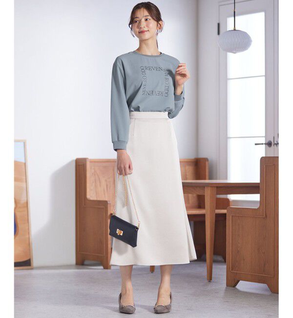 any SiS「【洗える】ダルサテンナロー スカート」|スカート|