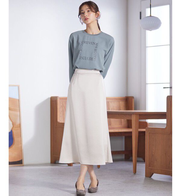 any SiS「【洗える】ダルサテンナロー スカート」|スカート|