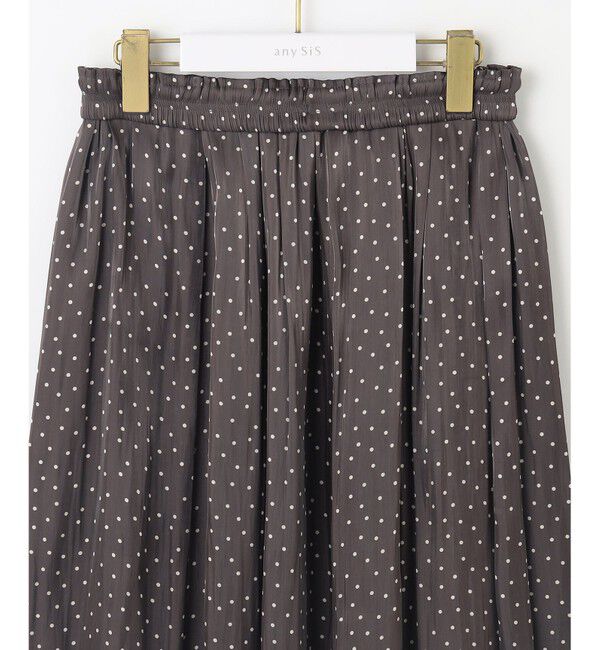 any SiS「【洗える】シャイニードットギャザー スカート」|スカート|
