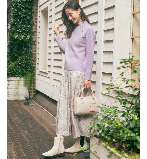 any SiS「【洗える】シャイニードットギャザー スカート」|スカート|