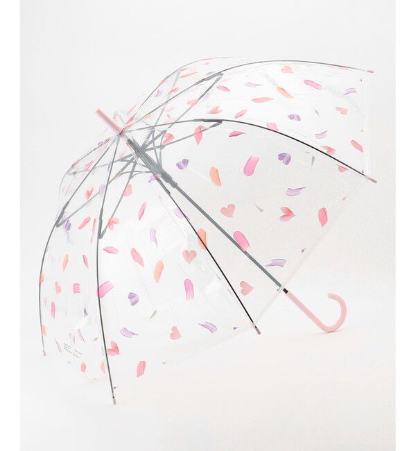 any SiS「【WEB限定】フラワープラスチック アンブレラ」|傘|ピンク