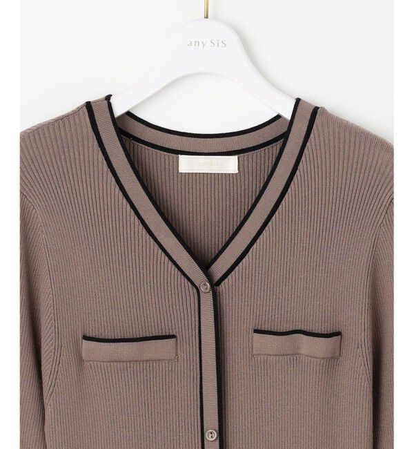 ANY SIS「【洗える】バイカラーデザインニット ワンピース」|ワンピース|