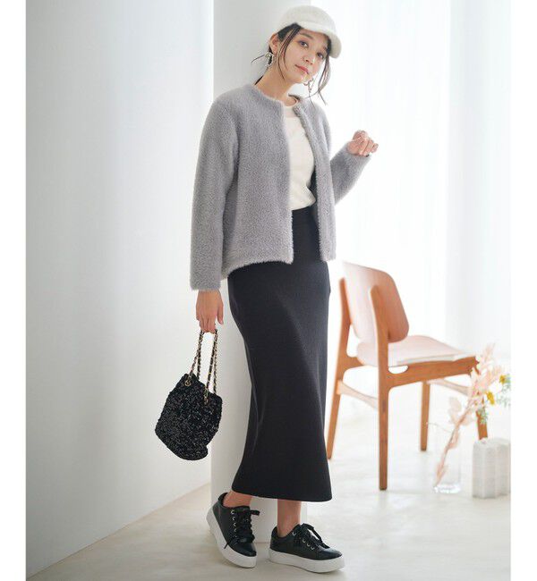 ANY SIS「【洗える・セットアップ可】アンチピリング総針ニット スカート」|スカート|