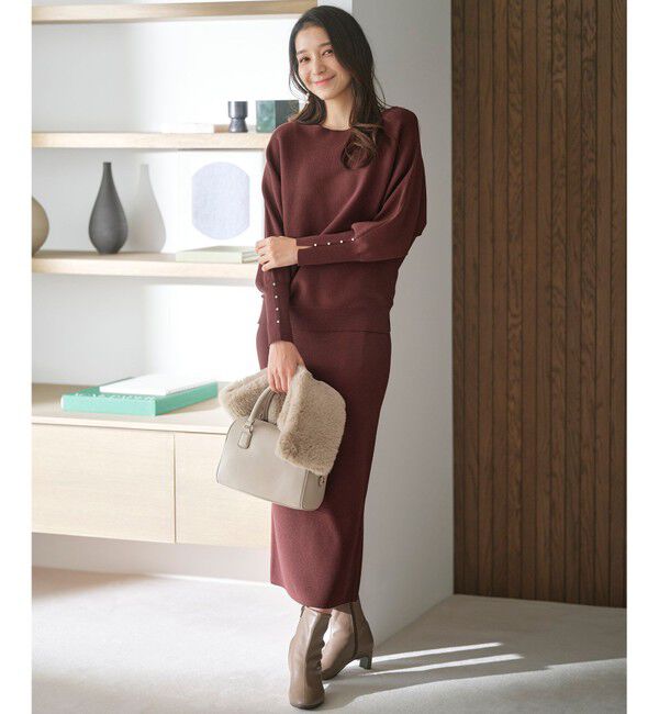 ANY SIS「【洗える・セットアップ可】アンチピリング総針ニット スカート」|スカート|