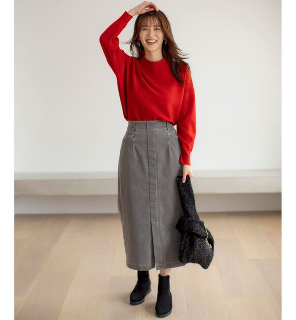 any SiS「【洗える】ストレッチライトデニム スカート」|スカート|