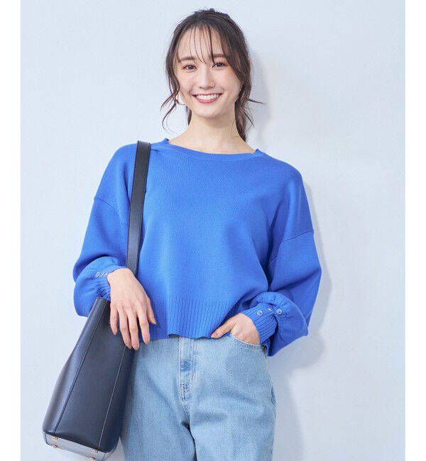 ANY SIS「【花粉対策】ドルマン ニット」|ニット・セーター|ブルー