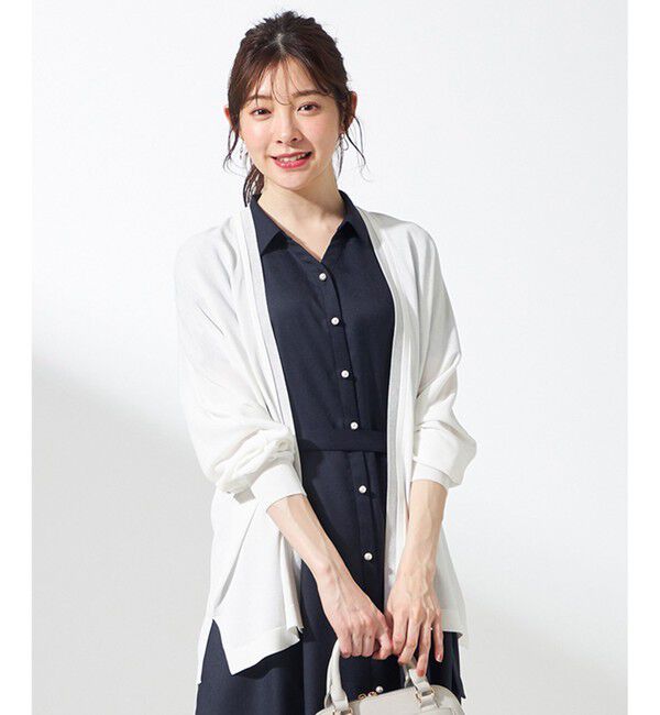 ANY SIS「【接触冷感・UVケア・洗える】着流し カーディガン」|カーディガン|オフ