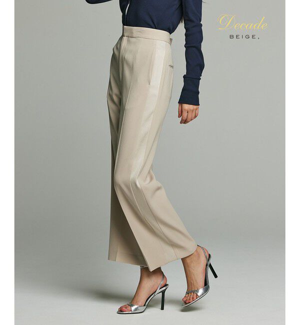 BEIGE,「CINDY / ワイドパンツ」|その他|Sand