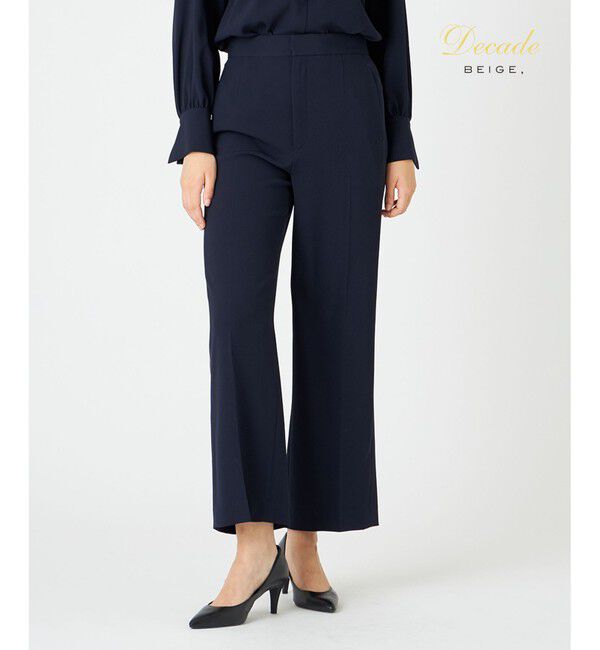 BEIGE,「CINDY / ワイドパンツ」|その他|Navy