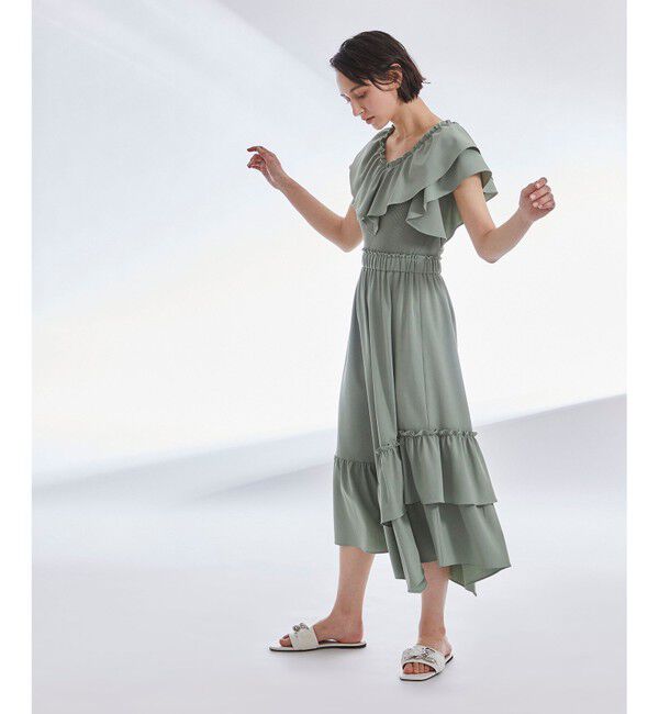 Diagram「フリルニットワンピース」|ワンピース|