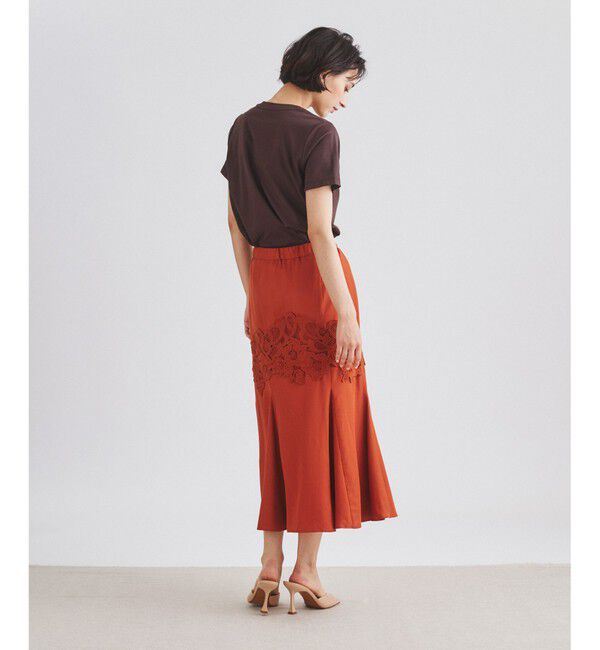 GRACE CONTINENTAL「レース切替マーメイドスカート」|スカート|