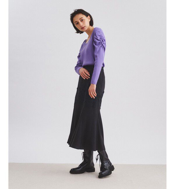 GRACE CONTINENTAL「レース切替マーメイドスカート」|スカート|