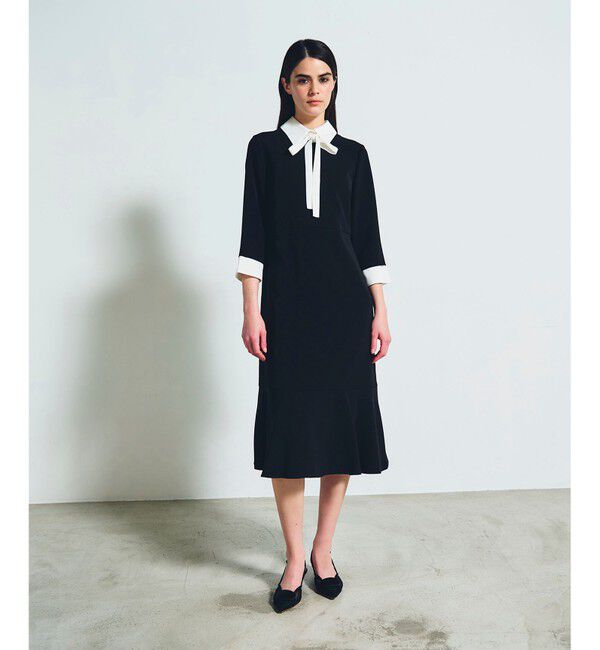  「ダブルクロスドレス」|ドレス|バイカラー