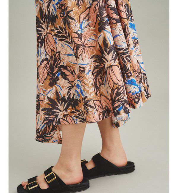 GRACE CONTINENTAL「リゾートプリントカットスカート」|スカート|