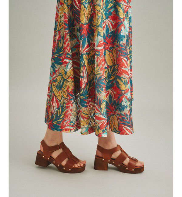 GRACE CONTINENTAL「リゾートプリントカットスカート」|スカート|