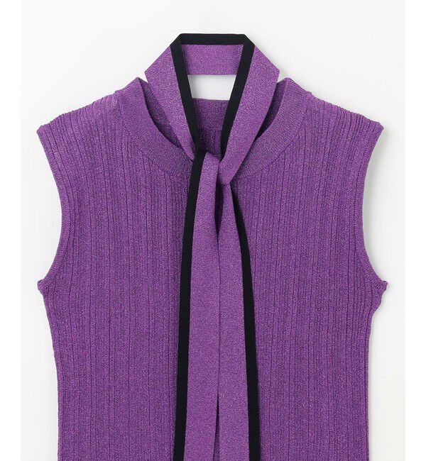 Grace Class「ボウタイラメノースリーブ」|ニット・セーター|