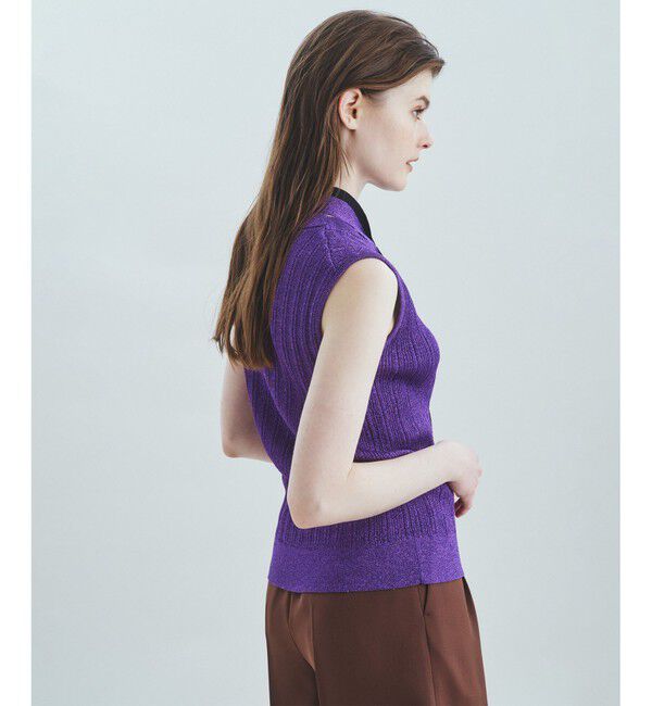 Grace Class「ボウタイラメノースリーブ」|ニット・セーター|