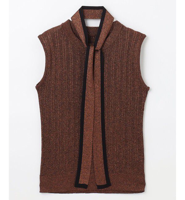 Grace Class「ボウタイラメノースリーブ」|ニット・セーター|