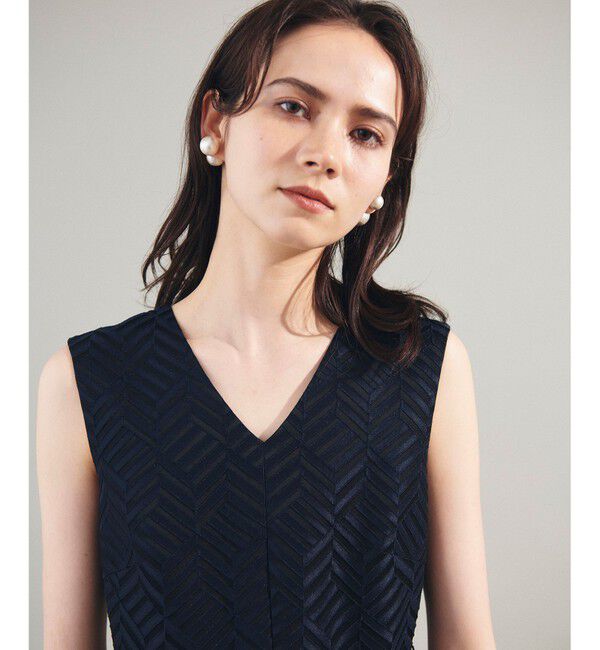 Grace Class「キカジャガードタックドレス」|ドレス|