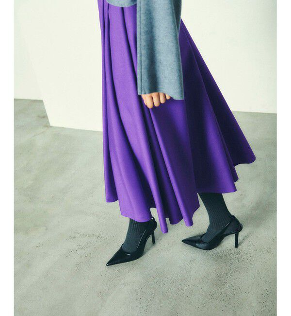 Diagram「ミモレ丈タックフレアスカート」|スカート|パープル