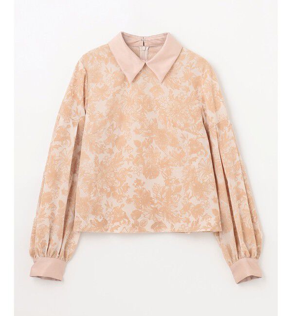 GRACE CONTINENTAL「フラワーフロッキープリントトップ」|シャツ・ブラウス|