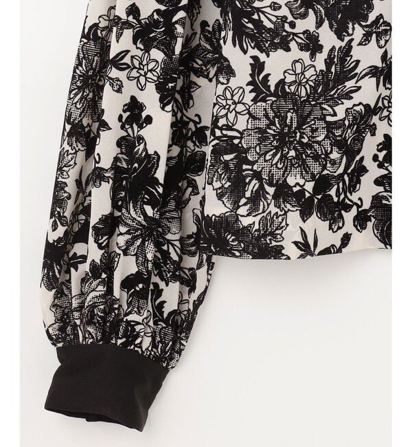 GRACE CONTINENTAL「フラワーフロッキープリントトップ」|シャツ・ブラウス|