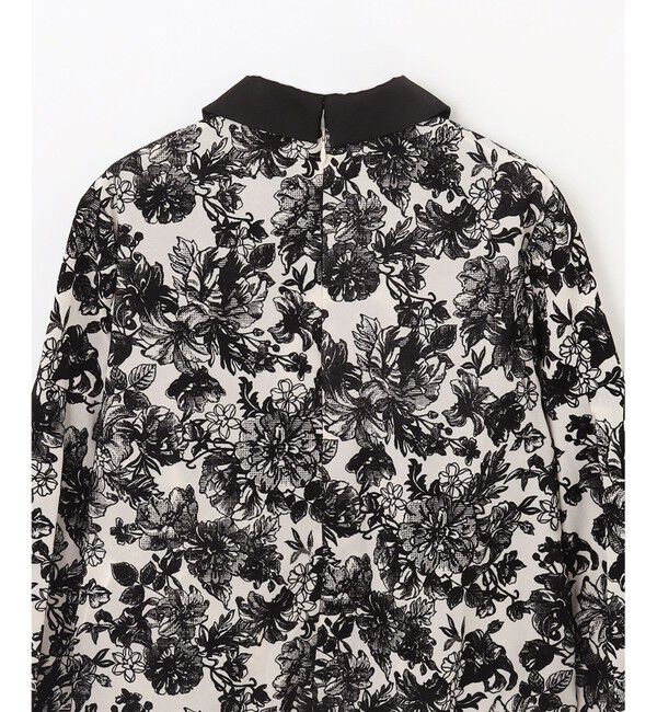 GRACE CONTINENTAL「フラワーフロッキープリントトップ」|シャツ・ブラウス|