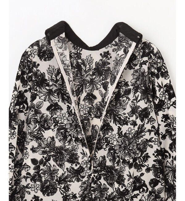 GRACE CONTINENTAL「フラワーフロッキープリントトップ」|シャツ・ブラウス|