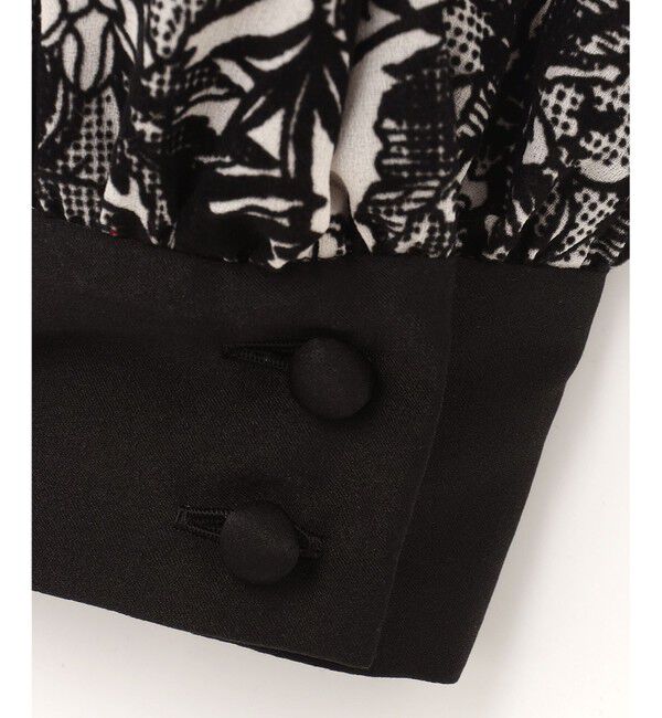 GRACE CONTINENTAL「フラワーフロッキープリントトップ」|シャツ・ブラウス|