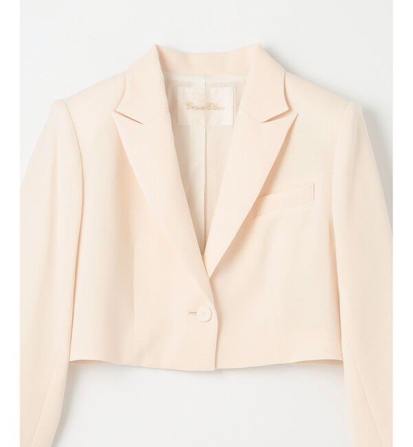 Grace Class「トリアセショート丈ジャケット」|テーラードジャケット|