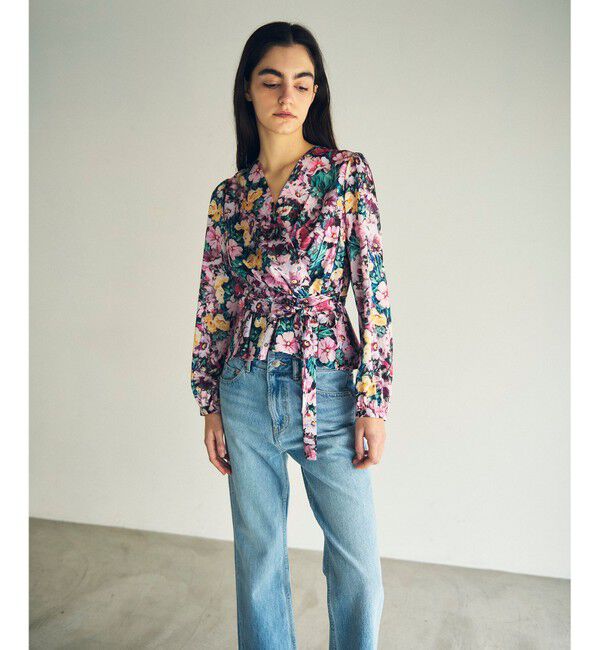 GRACE CONTINENTAL「グラデフラワープリントトップ」|シャツ・ブラウス|