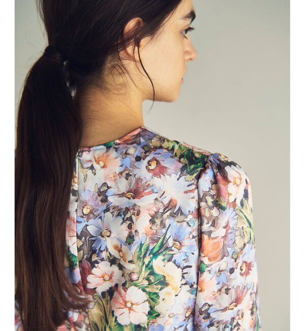GRACE CONTINENTAL「グラデフラワープリントトップ」|シャツ・ブラウス|