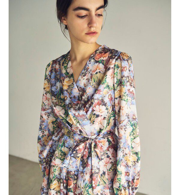 GRACE CONTINENTAL「グラデフラワープリントトップ」|シャツ・ブラウス|