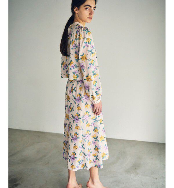 GRACE CONTINENTAL「フラワー刺繍フレアスカート」|スカート|