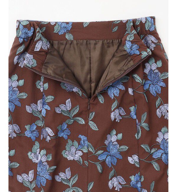 GRACE CONTINENTAL「フラワー刺繍フレアスカート」|スカート|