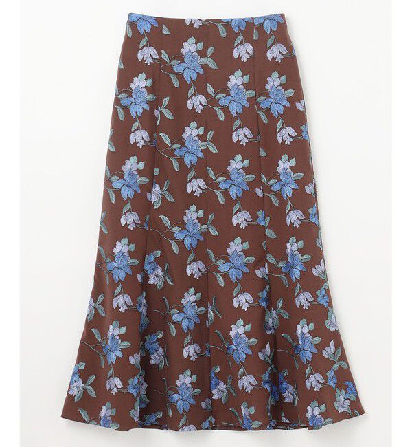 GRACE CONTINENTAL「フラワー刺繍フレアスカート」|スカート|