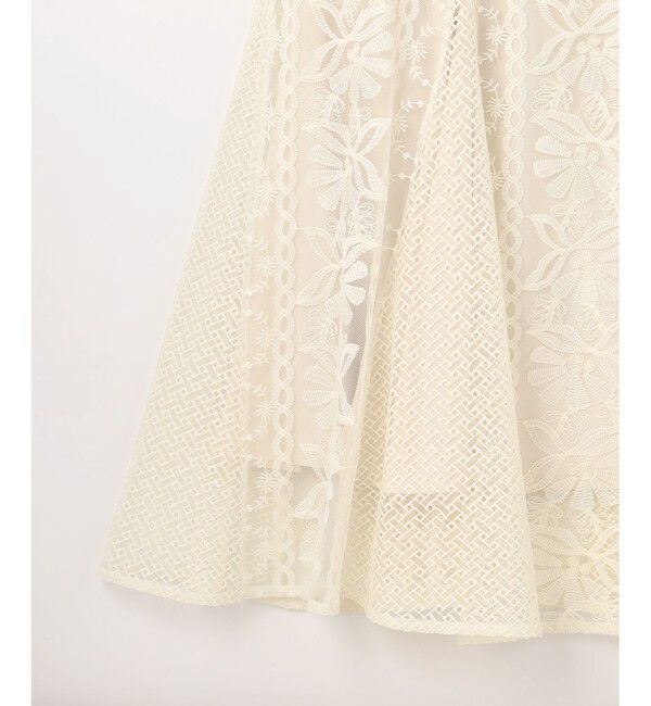 GRACE CONTINENTAL「フレア刺繍スカート」|スカート|