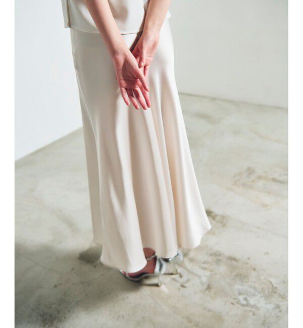 Grace Class「サテンバイアスロングスカート」|スカート|キナリ