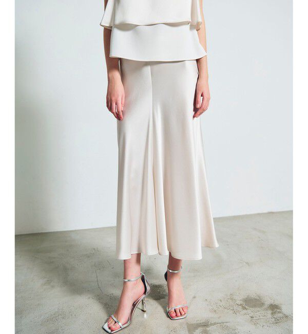 Grace Class「サテンバイアスロングスカート」|スカート|